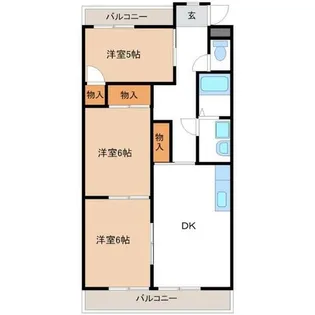 コーポ美華Ⅱ【103号室】の間取り