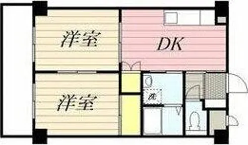 西一ビル【6階】の間取り