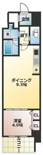 スプランディッド淀屋橋DUE【8階】の間取り