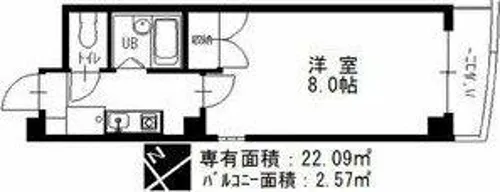 シャトー村瀬・千代田【4階】の間取り