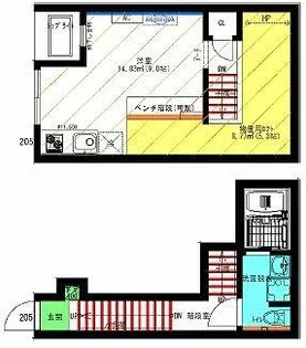 Velo SOTOYAMA【2階】の間取り