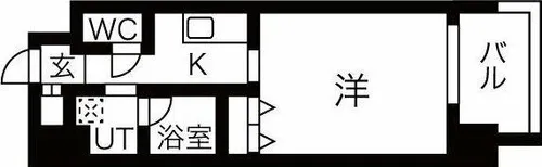 オープンブルーム八田StationFront【3階】の間取り