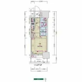 プレサンス葵デュリス【10階】の間取り