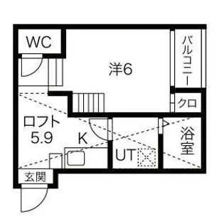 コンフォール松原町【103号室】の間取り