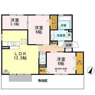 アーク 小野【102号室】の間取り