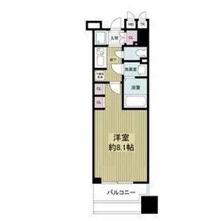 LASANTE京橋【4階】の間取り