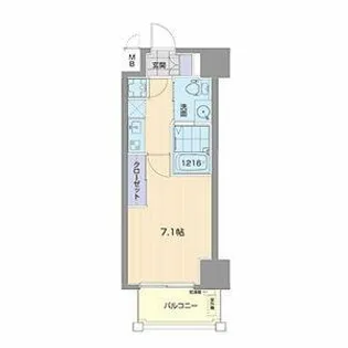 ライブコート千種【6階】の間取り