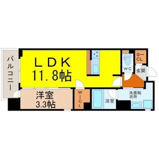 URBAN-HEAL HISAYA ODORI PARK【5階】の間取り