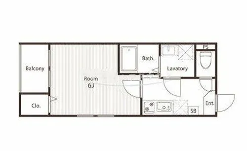 ハーモニーテラス大久手町【101号室】の間取り