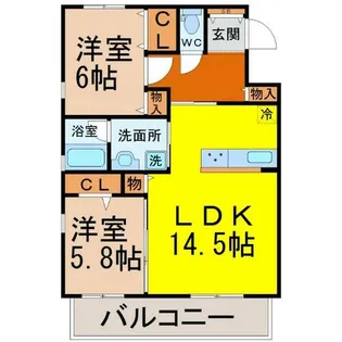 クライム千種【3階】の間取り