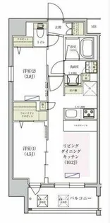 アーバネックス東梅田【2階】の間取り