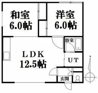 ハイツ宮森【103号室】の間取り