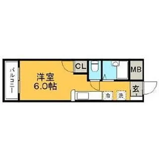 オーシャン本町【5階】の間取り