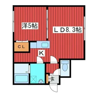 ユラ月寒【3階】の間取り