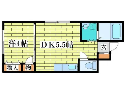 KYOEI BLD【206号室】の間取り