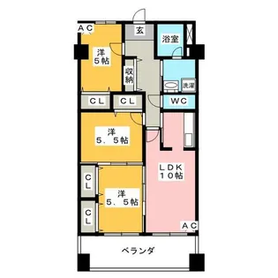 East One【1階】の間取り