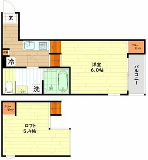 ハーモニーテラス花川Ⅲ【1階】の間取り