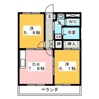 グリーンヒルズ【2階】の間取り