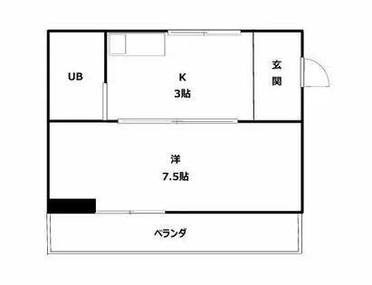 グラスペリアⅤ【202号室】の間取り