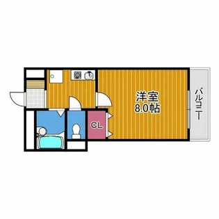 アジュール【4階】の間取り