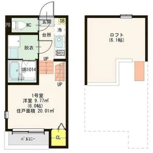シトラスジュノス【2階】の間取り