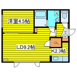 エスパス【2階】の間取り
