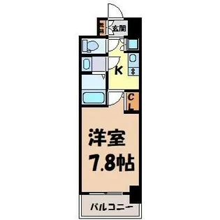 S-RESIDENCE志賀本通【3階】の間取り