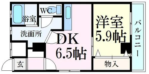 スタシオン【3階】の間取り