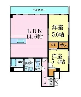 スタシオン【9階】の間取り