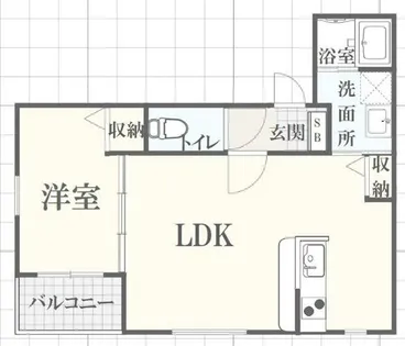 ボヌール英賀保駅前Ⅱ【1階】の間取り