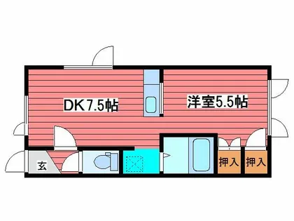 ファミール野田【2階】の間取り