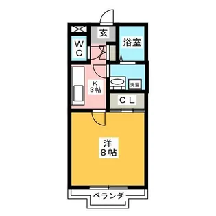 セレーノ西尾 A棟【1階】の間取り