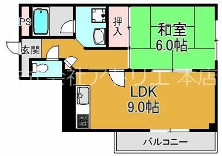 Growth Pacific長田【2階】の間取り