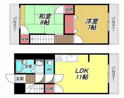 ロイヤル陽光園【2階】の間取り