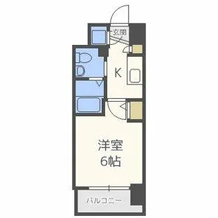 エスリード梅田グランノース【6階】の間取り