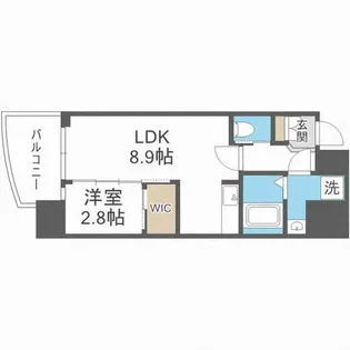 セレニテ福島アリア【8階】の間取り