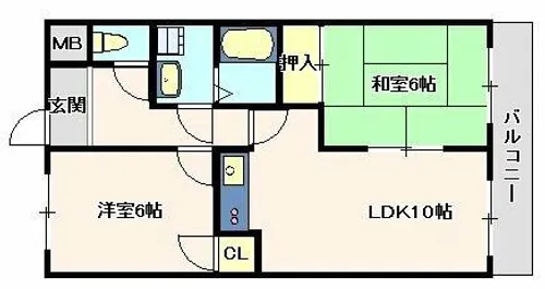 ジョイフル明和【3階】の間取り