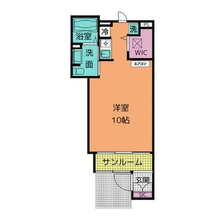 アンジュ湊Ⅱ【1階】の間取り