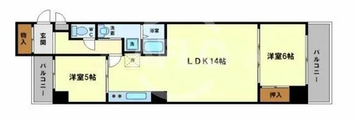 松屋レジデンス【10階】の間取り