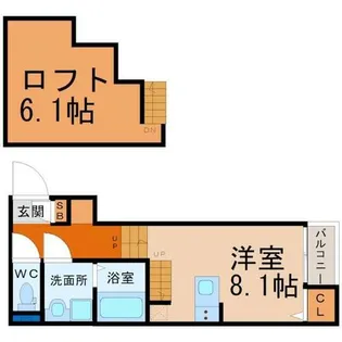 Stage黒門町(ステージ黒門町)【1階】の間取り