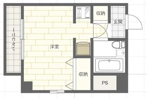 レインボーハイツ【2階】の間取り