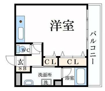 シャトー三和南車崎【4階】の間取り