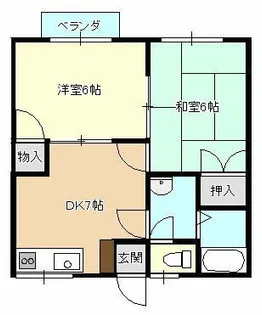 エクセレントハイム楽市A【203号室】の間取り