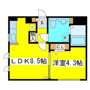 タカライーストヒルズ【4階】の間取り