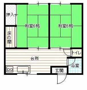 田中アパート【202号室】の間取り