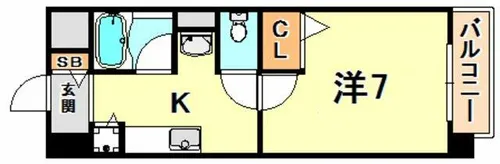 サンテラスエクセルガーデン【1階】の間取り