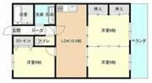 マーサーハイツ【202号室】の間取り