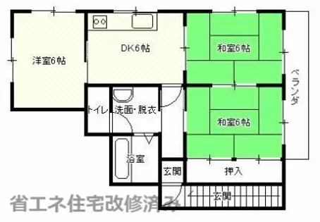 ディアス楽市A【201号室】の間取り