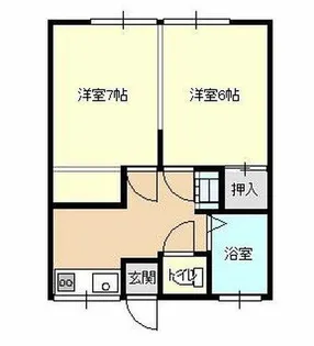 みどり荘【2号室】の間取り