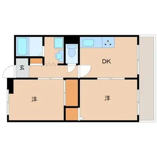 フェリシティーコート【2階】の間取り